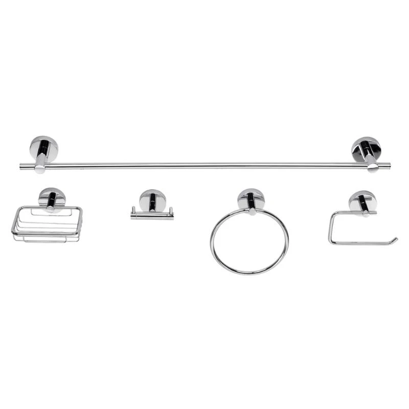 Croydex Flexi-Fix Pendle Five Piece Set - Chrome 3 Croydex Flexi-Fix Pendle Five Piece Set - Chrome