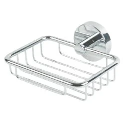 Croydex Flexi-Fix Pendle Soap Basket - Chrome