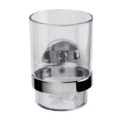 Croydex Flexi-Fix Romsey Tumbler And Holder - Chrome