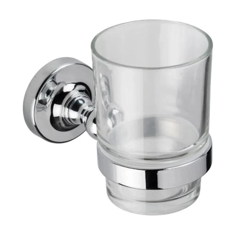 Croydex Flexi-Fix Worcester Tumbler And Holder - Chrome 4 Croydex Flexi-Fix Worcester Tumbler And Holder - Chrome - Image 2