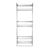 Croydex Free Standing Three Tier Storage Basket - Chrome