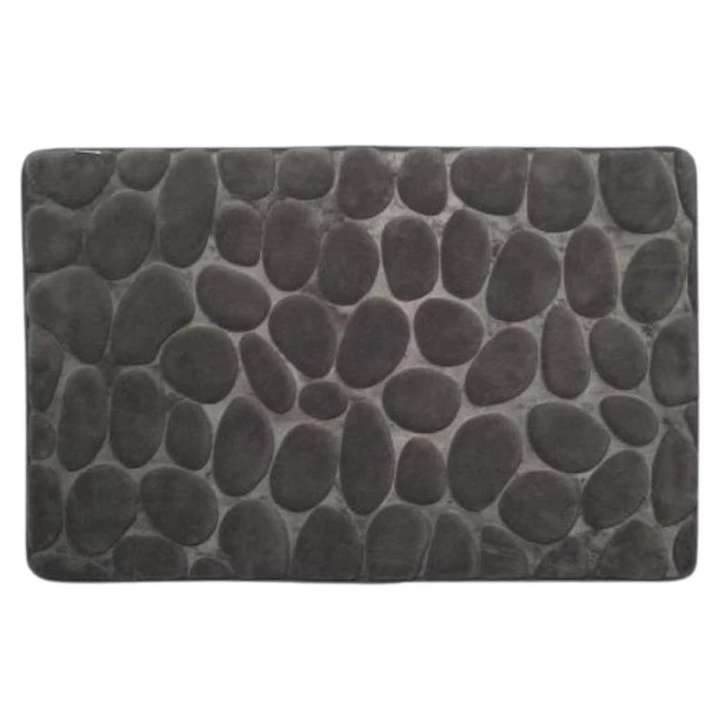 Croydex Grey Pebble Memory Foam Bathroom Mat 3 Croydex Grey Pebble Memory Foam Bathroom Mat