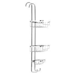 Croydex Hook Over Three Tier Basket - Chrome -Home Bathroom croydex hook over three tier basket chrome qm264341 2