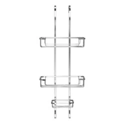 Croydex Hook Over Three Tier Basket - Chrome