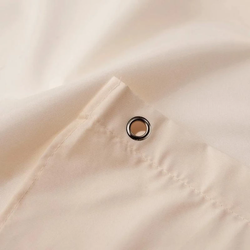 Croydex Ivory Plain Shower Curtain 5 Croydex Ivory Plain Shower Curtain - Image 3