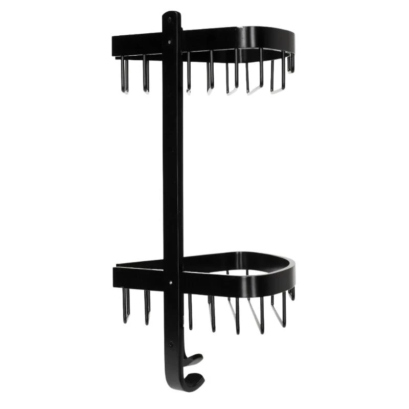 Croydex Large Two Tier Corner Basket - Matte Black 5 Croydex Large Two Tier Corner Basket - Matte Black - Image 3