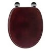 Croydex Mahogany Flexi-Fix Toilet Seat -Home Bathroom croydex mahogany flexi fix toilet seat wl602252h