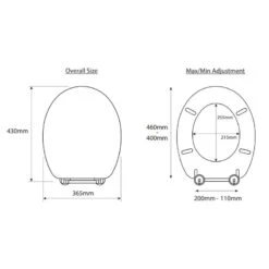 Croydex Mahogany Flexi-Fix Toilet Seat -Home Bathroom croydex mahogany flexi fix toilet seat wl602252h 3
