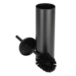 Croydex Matt Black Toilet Brush And Holder -Home Bathroom croydex matt black toilet brush and holder aj700021 2