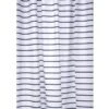 Croydex Navy Pinstripe Textile Shower Curtain -Home Bathroom croydex navy pinstripe textile shower curtain af290334h