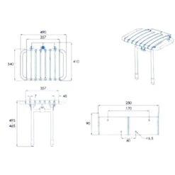 Croydex Newport Seat - White -Home Bathroom croydex newport seat white ap504122 3