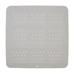 Croydex Plain Cushioned Shower Mat - White