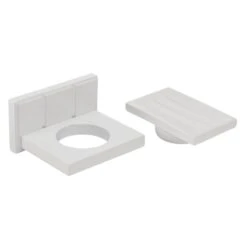 Croydex Portland Soap Dish And Holder - White Wood -Home Bathroom croydex portland soap dish and holder white wood wa991922 2
