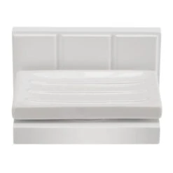 Croydex Portland Soap Dish And Holder - White Wood