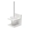 Croydex Portland Toilet Brush And Holder - White Wood 2 Croydex Portland Toilet Brush And Holder - White Wood -Home Bathroom croydex portland toilet brush and holder white wood wa992922