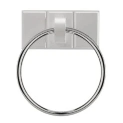 Croydex Portland Towel Ring - White Wood