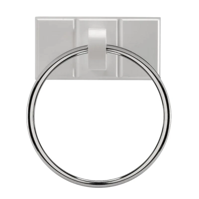 Croydex Portland Towel Ring - White Wood 3 Croydex Portland Towel Ring - White Wood