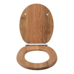Croydex Rutland Flexi-Fix Toilet Seat - Solid Oak -Home Bathroom croydex rutland flexi fix toilet seat solid oak wl602376h 2