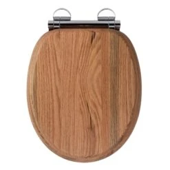 Croydex Rutland Flexi-Fix Toilet Seat - Solid Oak