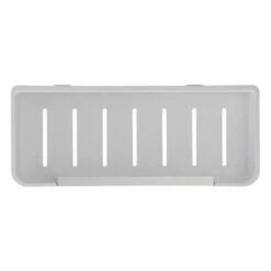 Croydex Shower Shelf With Wiper Blade - White/Chrome -Home Bathroom croydex shower shelf with wiper blade white chrome qm950022 1