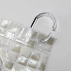 Croydex Silver Mosaic Shower Curtain -Home Bathroom croydex silver mosaic shower curtain ae543440 2