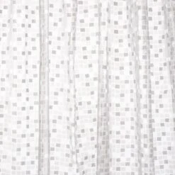 Croydex Silver Mosaic Shower Curtain