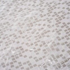 Croydex Silver Mosaic Shower Curtain -Home Bathroom croydex silver mosaic shower curtain ae543440 3