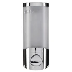 Croydex Single Shampoo/Soap Dispenser - Chrome