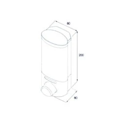 Croydex Single Shampoo/Soap Dispenser - White -Home Bathroom croydex single shampoo soap dispenser white pa660522 3