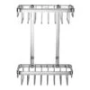 Croydex Slimline Aluminium Two Tier Basket - Chrome 1 Croydex Slimline Aluminium Two Tier Basket - Chrome -Home Bathroom croydex slimline aluminium two tier basket chrome qm786041