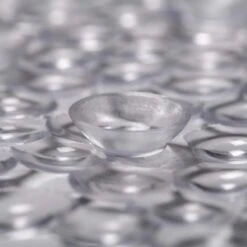 Croydex Small Bubbles PVC Bath Mat - Clear -Home Bathroom croydex small bubbles pvc ah241000h 2