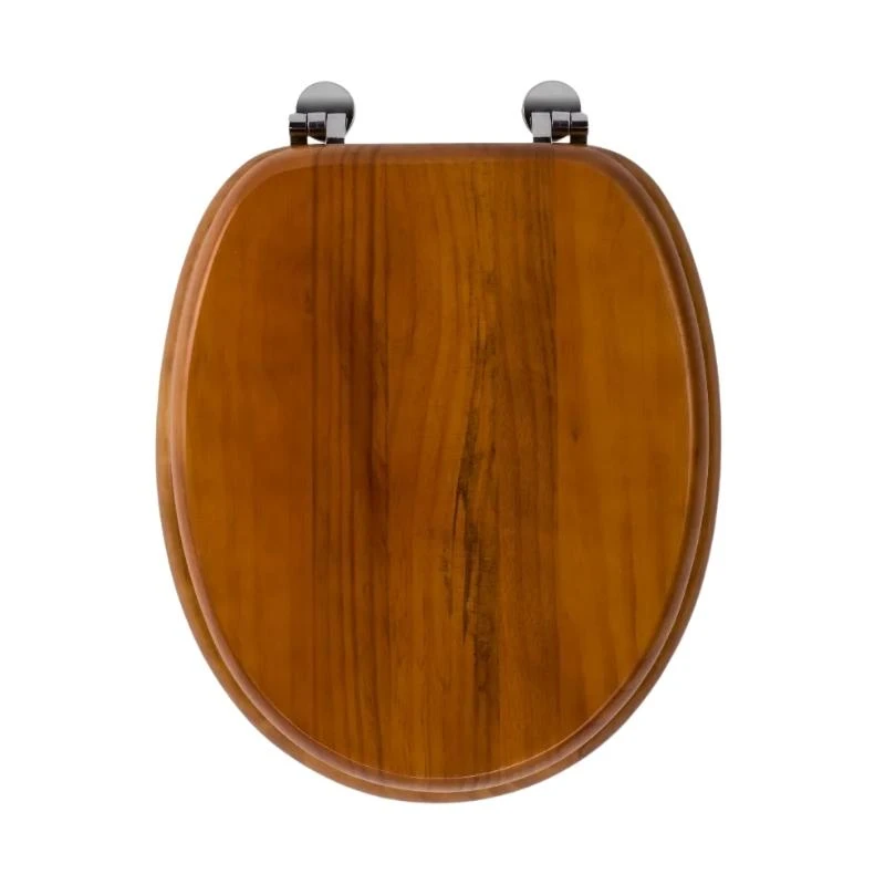 Croydex Solid Wood Toilet Seat - Antique Pine 3 Croydex Solid Wood Toilet Seat - Antique Pine