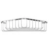 Croydex Stainless Steel Corner Basket - Chrome