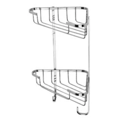 Croydex Stainless Steel Medium Two Tier Corner Basket - Chrome 6 Croydex Stainless Steel Medium Two Tier Corner Basket - Chrome -Home Bathroom croydex stainless steel medium two tier corner basket chrome qm390241 1