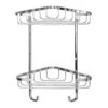 Croydex Stainless Steel Small Two Tier Corner Basket - Chrome 1 Croydex Stainless Steel Small Two Tier Corner Basket - Chrome -Home Bathroom croydex stainless steel small two tier corner basket chrome qm390841
