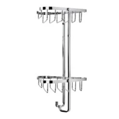 Croydex Stainless Steel Small Two Tier Corner Basket - Chrome 7 Croydex Stainless Steel Small Two Tier Corner Basket - Chrome -Home Bathroom croydex stainless steel small two tier corner basket chrome qm390841 2