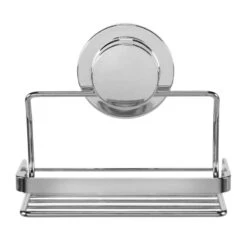 Croydex Stick 'N' Lock Soap Basket - Chrome