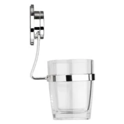 Croydex Stick 'N' Lock Tumbler And Holder - Chrome -Home Bathroom croydex stick n lock tumbler and holder chrome qm291841 2