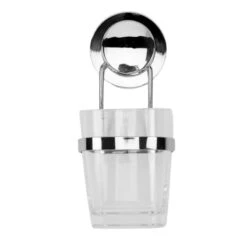 Croydex Stick 'N' Lock Tumbler And Holder - Chrome