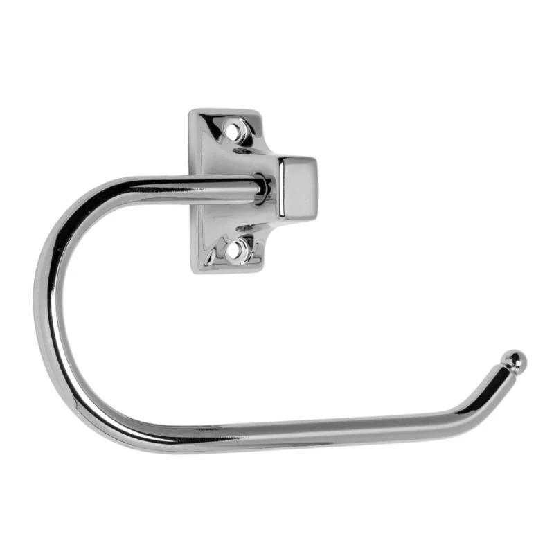 Croydex Sutton Hook Toilet Roll Holder - Chrome 4 Croydex Sutton Hook Toilet Roll Holder - Chrome - Image 2