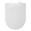 Croydex Telese D-Shaped Stick 'N' Lock Toilet Seat - White -Home Bathroom croydex telese d shaped stick n lock toilet seat white wl610722h