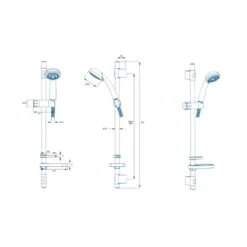Croydex Trio Three Function Shower Set - Chrome 9 Croydex Trio Three Function Shower Set - Chrome -Home Bathroom croydex trio three function shower set chrome am158441 3