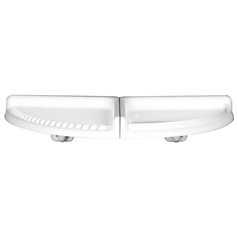 Croydex Two Tier Corner Shelf - White 4 Croydex Two Tier Corner Shelf - White - Image 2