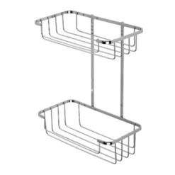 Croydex Two Tier Cosmetic Basket - Mild Steel -Home Bathroom croydex two tier cosmetic basket mild steel qm260541 1
