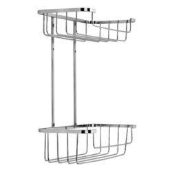 Croydex Two Tier Cosmetic Basket - Mild Steel -Home Bathroom croydex two tier cosmetic basket mild steel qm260541 2