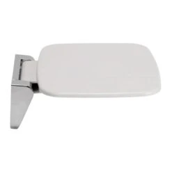 Croydex White And Chrome Shower Seat -Home Bathroom croydex white and chrome shower seat ap120122 2