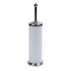 Croydex White And Stainless Steel Toilet Brush And Holder
