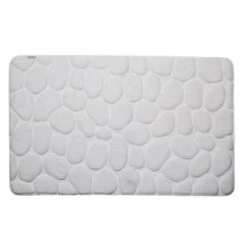 Croydex White Pebble Memory Foam Bathroom Mat
