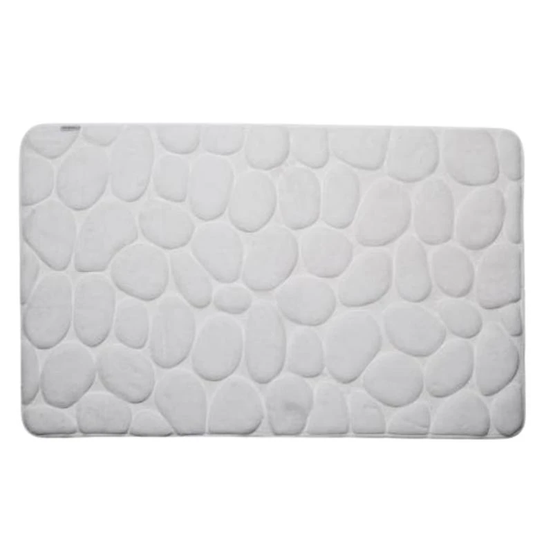 Croydex White Pebble Memory Foam Bathroom Mat 3 Croydex White Pebble Memory Foam Bathroom Mat