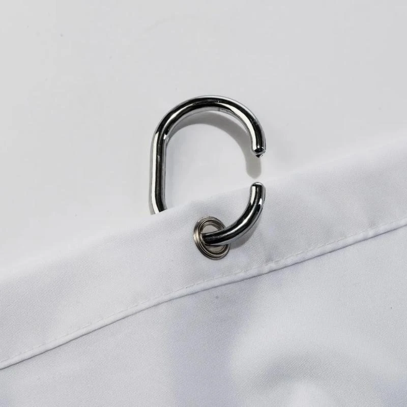 Croydex White Plain Shower Curtain 5 Croydex White Plain Shower Curtain - Image 3